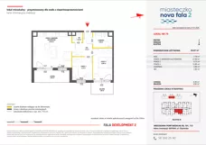 3 pokoje, mieszkanie 65,87 m², piętro 1, oferta nr II/79, Miasteczko Nova Fala 2, Gdynia, Cisowa, ul. Morska 254-262