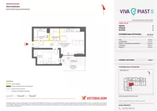 2 pokoje, mieszkanie 41,07 m², parter, oferta nr V/2, Viva Piast 5, Kraków, Mistrzejowice, ul. Powstańców