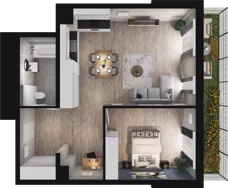 2 pokoje, mieszkanie 62,36 m², parter, oferta nr B37, Podedworze 13, Kraków, Podgórze Duchackie, Piaski Wielkie, ul. Podedworze 13