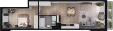 2 pokoje, mieszkanie 56,81 m², piętro 2, oferta nr B79, Podedworze 13, Kraków, Podgórze Duchackie, Piaski Wielkie, ul. Podedworze 13