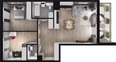 3 pokoje, mieszkanie 74,64 m², piętro 4, oferta nr A13, Podedworze 13, Kraków, Podgórze Duchackie, Piaski Wielkie, ul. Podedworze 13