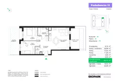 3 pokoje, mieszkanie 68,10 m², parter, oferta nr B71, Podedworze 13, Kraków, Podgórze Duchackie, Piaski Wielkie, ul. Podedworze 13