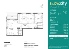 4 pokoje, mieszkanie 99,00 m², piętro 4, oferta nr D2-52, Slow City - Etap D, Kraków, Prądnik Biały, ul. Piaszczysta