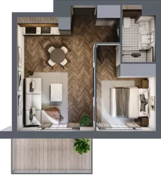 2 pokoje, mieszkanie 37,33 m², piętro 5, oferta nr F.5.02, Nad Odrą, Szczecin, Śródmieście, Łasztownia, ul. Celna 4