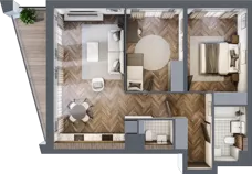 3 pokoje, mieszkanie 62,46 m², piętro 3, oferta nr A207, Nad Odrą 3, Szczecin, Śródmieście, Łasztownia, ul. Celna 4