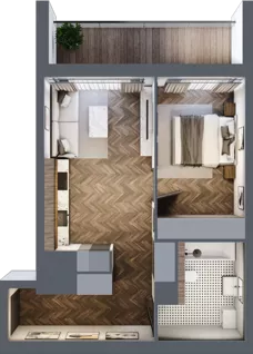 2 pokoje, mieszkanie 43,69 m², piętro 2, oferta nr A110, Nad Odrą 3, Szczecin, Śródmieście, Łasztownia, ul. Celna 4