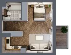 1 pokój, mieszkanie 32,19 m², piętro 4, oferta nr A301, Nad Odrą 3, Szczecin, Śródmieście, Łasztownia, ul. Celna 4