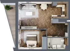 2 pokoje, mieszkanie 46,26 m², piętro 3, oferta nr A205, Nad Odrą 3, Szczecin, Śródmieście, Łasztownia, ul. Celna 4