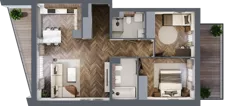 3 pokoje, mieszkanie 67,70 m², piętro 3, oferta nr A203, Nad Odrą 3, Szczecin, Śródmieście, Łasztownia, ul. Celna 4