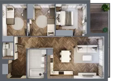 4 pokoje, mieszkanie 73,11 m², piętro 3, oferta nr B206, Nad Odrą 3, Szczecin, Śródmieście, Łasztownia, ul. Celna 4