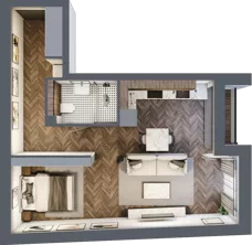 1 pokój, mieszkanie 41,98 m², piętro 2, oferta nr B104, Nad Odrą 3, Szczecin, Śródmieście, Łasztownia, ul. Celna 4