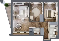 3 pokoje, mieszkanie 62,29 m², piętro 2, oferta nr A105, Nad Odrą 3, Szczecin, Śródmieście, Łasztownia, ul. Celna 4