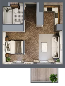 1 pokój, mieszkanie 33,43 m², piętro 4, oferta nr A314, Nad Odrą 3, Szczecin, Śródmieście, Łasztownia, ul. Celna 4