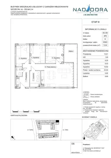 4 pokoje, mieszkanie 72,95 m², piętro 5, oferta nr B406, Nad Odrą 3, Szczecin, Śródmieście, Łasztownia, ul. Celna 4