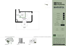 1 pokój, mieszkanie 29,92 m², parter, oferta nr A/A1-0-04, Nowa Chylonia, Gdynia, Chylonia, Chylonia, ul. Pucka 4