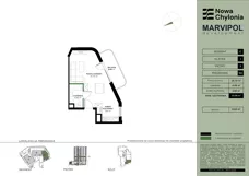 1 pokój, mieszkanie 33,58 m², piętro 3, oferta nr C/C-3-02, Nowa Chylonia, Gdynia, Chylonia, Chylonia, ul. Pucka 4