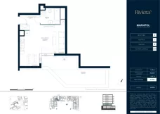 1 pokój, mieszkanie 34,89 m², parter, oferta nr A/M009, Riviera 5, Warszawa, Białołęka, Żerań, ul. Żubowiecka