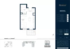 1 pokój, mieszkanie 27,74 m², piętro 1, oferta nr A/M055, Riviera 5, Warszawa, Białołęka, Żerań, ul. Żubowiecka