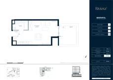 1 pokój, mieszkanie 33,96 m², parter, oferta nr B/M009, Riviera 5, Warszawa, Białołęka, Żerań, ul. Żubowiecka