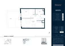 2 pokoje, mieszkanie 38,92 m², piętro 1, oferta nr A/M076, Riviera 5, Warszawa, Białołęka, Żerań, ul. Żubowiecka