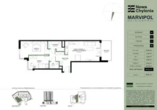 3 pokoje, mieszkanie 64,02 m², piętro 1, oferta nr A/A2-1-01, Nowa Chylonia, Gdynia, Chylonia, Chylonia, ul. Pucka 4