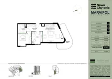 3 pokoje, mieszkanie 54,76 m², piętro 1, oferta nr C/C-1-01, Nowa Chylonia, Gdynia, Chylonia, Chylonia, ul. Pucka 4