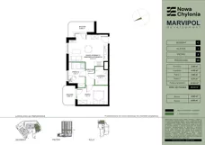 3 pokoje, mieszkanie 49,52 m², piętro 3, oferta nr C/C-3-05, Nowa Chylonia, Gdynia, Chylonia, Chylonia, ul. Pucka 4