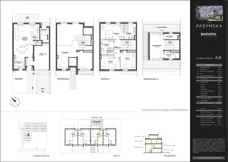 Dom i rezydencja 155,89 m², oferta nr 4B, Wille Pasymska, Warszawa, Bielany, Młociny, ul. Pasymska