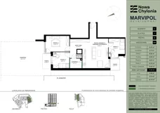 4 pokoje, mieszkanie 71,10 m², parter, oferta nr C/C-0-04, Nowa Chylonia, Gdynia, Chylonia, Chylonia, ul. Pucka 4