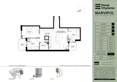 4 pokoje, mieszkanie 71,91 m², piętro 1, oferta nr C/C-1-05, Nowa Chylonia, Gdynia, Chylonia, Chylonia, ul. Pucka 4