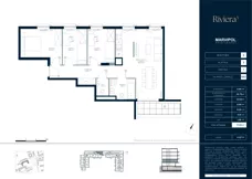 4 pokoje, mieszkanie 71,65 m², piętro 1, oferta nr A/M057, Riviera 5, Warszawa, Białołęka, Żerań, ul. Żubowiecka