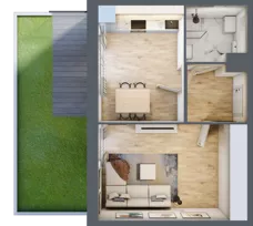 1 pokój, apartament inwestycyjny 37,39 m², parter, oferta nr 1, Stalowa 65 - przy stacji metra, Warszawa, Praga Północ, Nowa Praga, ul. Stalowa 65