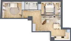 3 pokoje, apartament inwestycyjny 58,61 m², piętro 1, oferta nr 51, Stalowa 65 - przy stacji metra, Warszawa, Praga Północ, Nowa Praga, ul. Stalowa 65