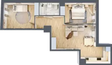 3 pokoje, mieszkanie 58,78 m², piętro 4, oferta nr 81, Stalowa 65 - przy stacji metra, Warszawa, Praga Północ, Nowa Praga, ul. Stalowa 65