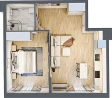 2 pokoje, mieszkanie 42,66 m², piętro 3, oferta nr 24, Stalowa 65 - przy stacji metra, Warszawa, Praga Północ, Nowa Praga, ul. Stalowa 65
