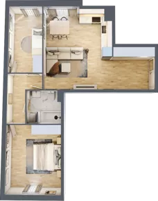 3 pokoje, mieszkanie 62,03 m², piętro 4, oferta nr 34, Stalowa 65 - przy stacji metra, Warszawa, Praga Północ, Nowa Praga, ul. Stalowa 65