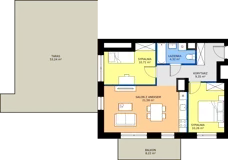 3 pokoje, mieszkanie 56,26 m², piętro 3, oferta nr POGO/D/4E, Pogonowskiego 73, Łódź, Polesie, Stare Polesie, ul. Pogonowskiego 73