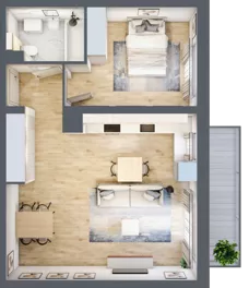2 pokoje, mieszkanie 50,80 m², piętro 3, oferta nr RD2/C/34, Rędzińska, Wrocław, Maślice, ul. Rędzińska