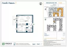 2 pokoje, mieszkanie 48,39 m², piętro 3, oferta nr OH3-2/F/4/165, Osiedle Hemara 3, Warszawa, Białołęka, Brzeziny, ul. Mariana Hemara