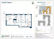 4 pokoje, mieszkanie 78,55 m², piętro 3, oferta nr OH3-2/F/4/168, Osiedle Hemara 3, Warszawa, Białołęka, Brzeziny, ul. Mariana Hemara