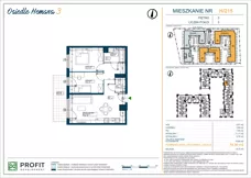 3 pokoje, mieszkanie 54,73 m², piętro 3, oferta nr OH3-2/H/4/215, Osiedle Hemara 3, Warszawa, Białołęka, Brzeziny, ul. Mariana Hemara
