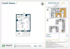 1 pokój, mieszkanie 37,18 m², parter, oferta nr OH3-2/J/1/255, Osiedle Hemara 3, Warszawa, Białołęka, Brzeziny, ul. Mariana Hemara