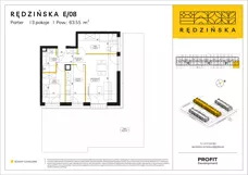 3 pokoje, mieszkanie 63,55 m², parter, oferta nr RD4B/E/08, Rędzińska 4, Wrocław, Maślice, ul. Rędzińska