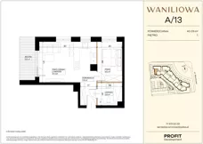 2 pokoje, mieszkanie 40,09 m², piętro 1, oferta nr WA2/A/13, Waniliowa, Wrocław, Lipa Piotrowska, Psie Pole, ul. Waniliowa