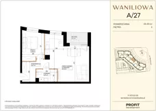 2 pokoje, mieszkanie 49,49 m², piętro 2, oferta nr WA2/A/27, Waniliowa, Wrocław, Lipa Piotrowska, Psie Pole, ul. Waniliowa