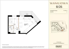 2 pokoje, mieszkanie 47,36 m², piętro 2, oferta nr WA2/B/25, Waniliowa, Wrocław, Lipa Piotrowska, Psie Pole, ul. Waniliowa