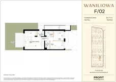 3 pokoje, mieszkanie 63,71 m², parter, oferta nr WA1/F/02, Waniliowa, Wrocław, Lipa Piotrowska, Psie Pole, ul. Waniliowa