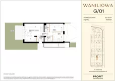 3 pokoje, mieszkanie 63,93 m², parter, oferta nr WA1/G/01, Waniliowa, Wrocław, Lipa Piotrowska, Psie Pole, ul. Waniliowa