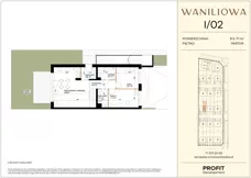 3 pokoje, mieszkanie 62,81 m², piętro 1, oferta nr WA1/M/11, Waniliowa, Wrocław, Lipa Piotrowska, Psie Pole, ul. Waniliowa