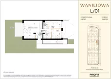 3 pokoje, mieszkanie 63,93 m², parter, oferta nr WA1/L/01, Waniliowa, Wrocław, Lipa Piotrowska, Psie Pole, ul. Waniliowa